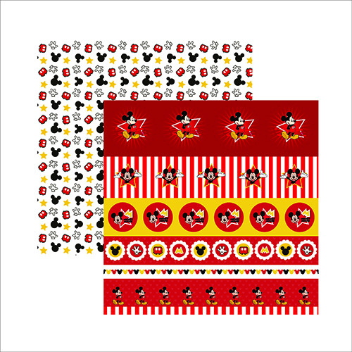 Papel Mickey Mouse Selos e Tags