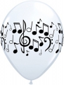 Balão em Látex com Notas Musicais