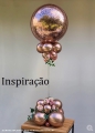 Balão de Látex Chrome Rose Gold