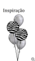 Balão de Látex Chrome Prata