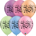 Balão Notas Musicais Neon