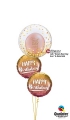 Balão Deco Bubble Confete Dourado