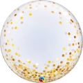 Balão Deco Bubble Confete Dourado