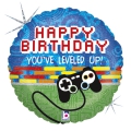 Balão Prismático Game Controller Happy Birthday