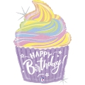 Balão Super Shape Pastel Birthday Cupcake