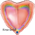 Balão Glitter Holográfico Coração