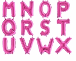 Balão Metálico Alfabeto Mini Rosa