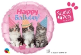 Balão Metálico Pet Aniversário Gatinhos