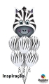 Balão Metálico Zebra