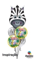 Balão Metálico Zebra