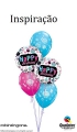 Balão Aniversário Emblema Cupcake
