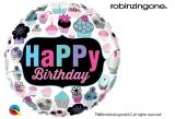 Foto Balão Aniversário Emblema Cupcake