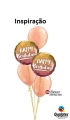 Balão Metálico Aniversário Ombre Rose Gold
