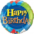 Balão Metálico Aniversário Xadrez