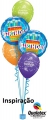Balão Metálico Bolo de Aniversário Azul