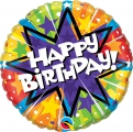 Balão Metálico Feliz Aniversário Radiante