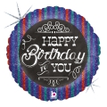 Balão Primático Chalkboard Birthday