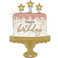 Balão Super Shape Birthday Cake Confetti