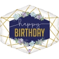 Orçamento: Balão Super Shape Geo Navy Birthday