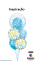 Balão Metálico Baby Boy Dots