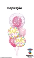Balão Metálico Baby Girl Dots