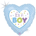 Balão Prismático Baby Boy Dots