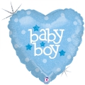 Balão Prismático Baby Boy Heart