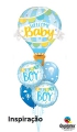Balão Super Shape Bem Vindo Bebê Balão de Ar Azul