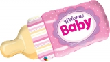 Orçamento: Balão Super Shape Mamadeira Welcome Baby Rosa