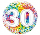 Balão Metálico 30 Anos Confetti