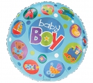 Balão Metálico Baby Boy Ícones