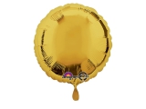 Balão Metálico Redondo Dourado