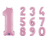 Balão Metálico Números Rosa Pasteis 26 polegadas