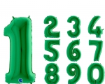 Balão Metálico Números Verdes 40 polegadas