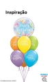 Balão Bubble Aniversário Borboletas