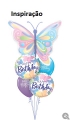 Balão Metálico Aniversário Lindas Borboletas