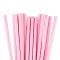 Canudo de Papel Liso Rosa Bebê