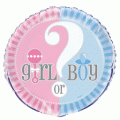 Orçamento: Balão Metálico Girl or Boy