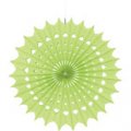 Enfeite Sanfonado Adamascado Verde Claro