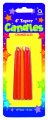 Foto Velas Palito Laranja e Vermelho