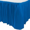 Toalha Plástica Azul Royal Saia Plissada