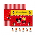 Foto Papel Mickey Mouse Cenário e Bandeirolas