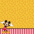 Papel Mickey Mouse Barrado