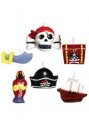 Vela Mini Moldada Piratas